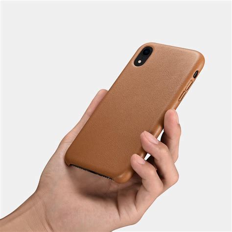 Logo Leather Phone Cover for iPhone XR 